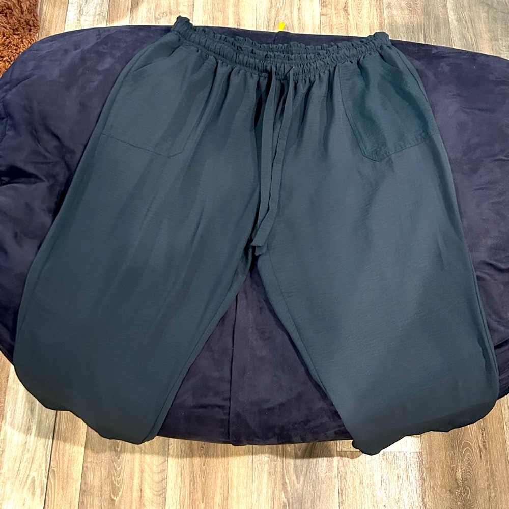 SOHO Plus Size Drawstring Work Pants